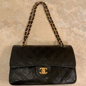 Chanel Lambskin Medium Size Double Flap